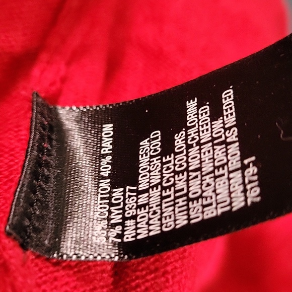 NWOT Worthington red turtleneck sweater - Picture 5 of 5